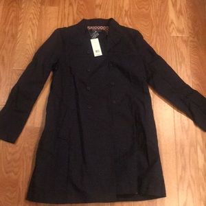 French Connection NWT Navy Trench sz12